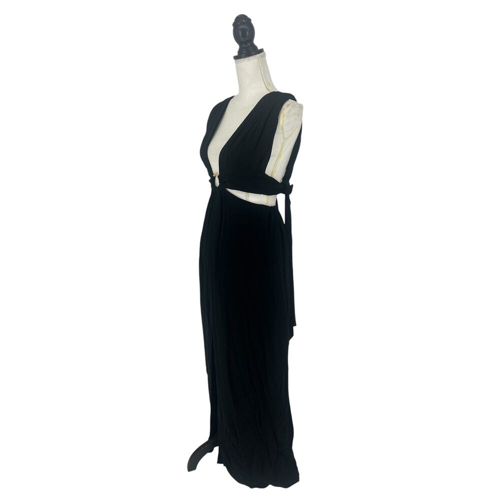 Just Bee Queen Sara Cutout Bamboo Cotton Maxi Dress Gauze S - Picture 10 of 15